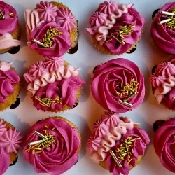 Op maat gemaakte Cupcakes Roze goud romantisch bestellen