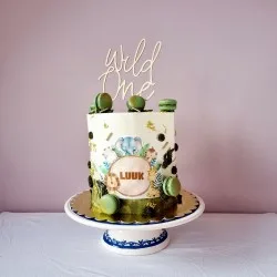 Op maat gemaakte Wild one taart jungle taart bestellen